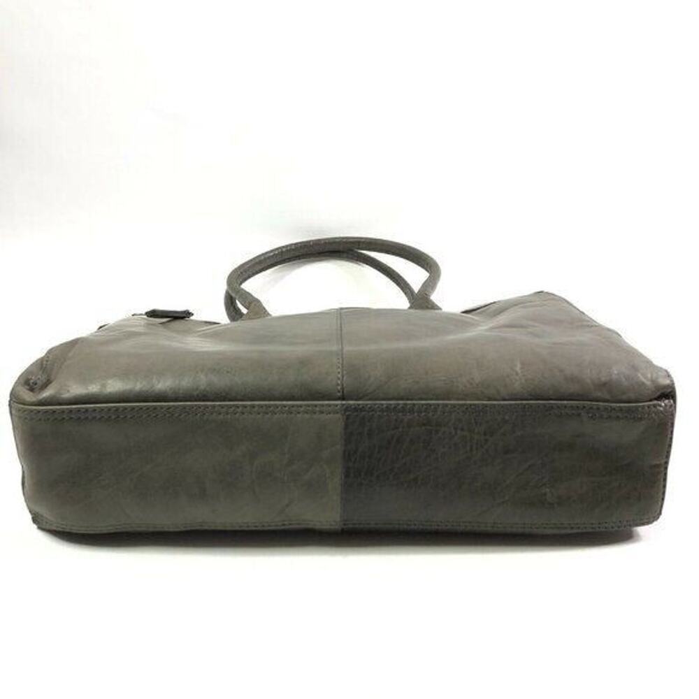 Spikes And Sparrow Women's Leather Addison Shopper Tote Large Gray NWT - Picture 3 of 9